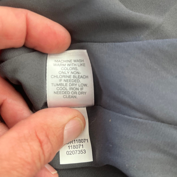 J. Jill Womens Medium Granite Water Floral Chiffon Dress Accordion Pleated Knee - Picture 7 of 10